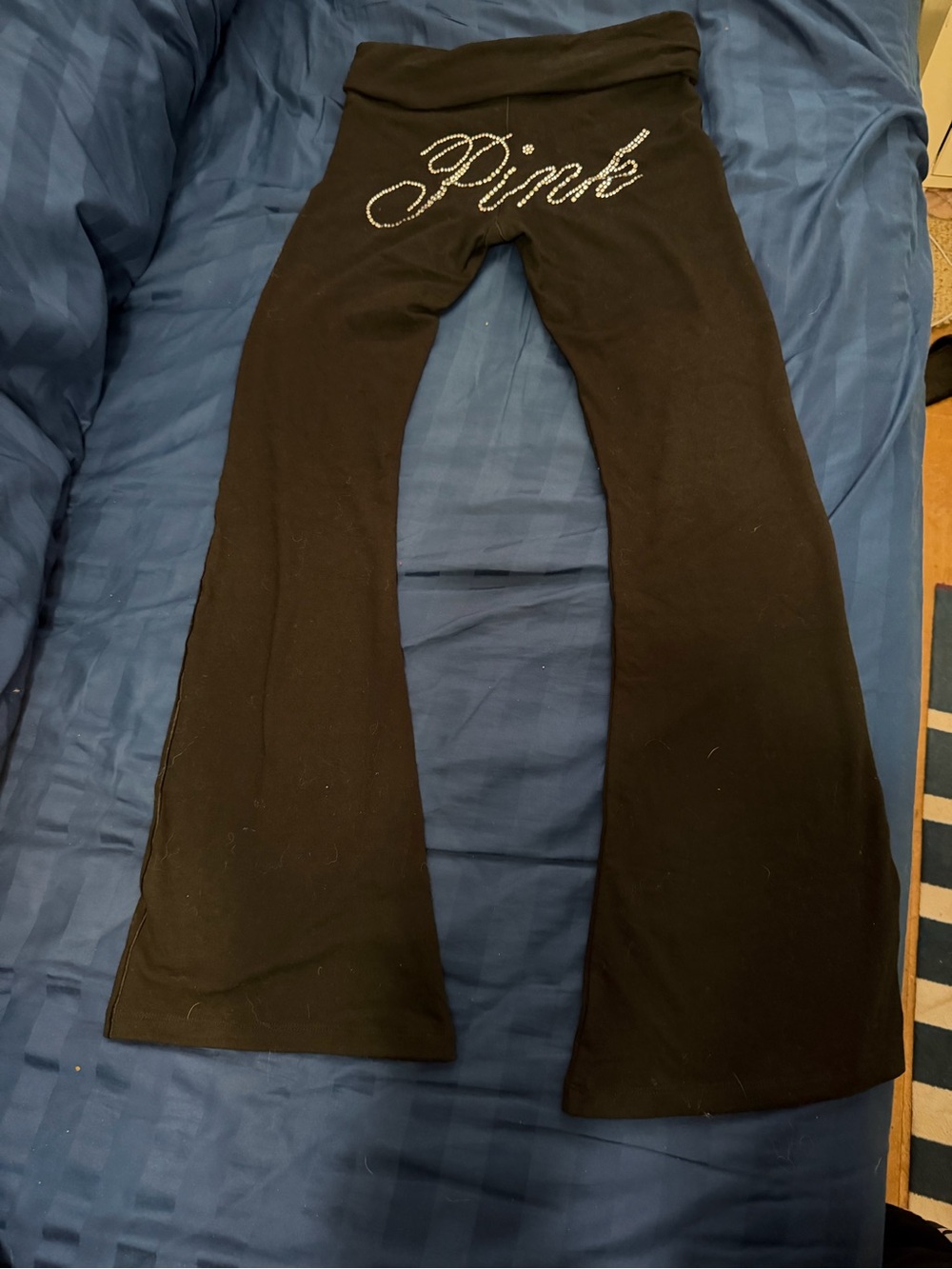 Viral VS PINK Bling Logo Black Yoga Pants